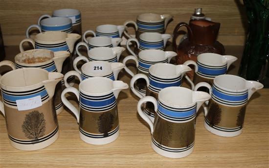 A collection of Mocha ware